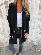 Women's Zip Longline Cardigan | Hooded