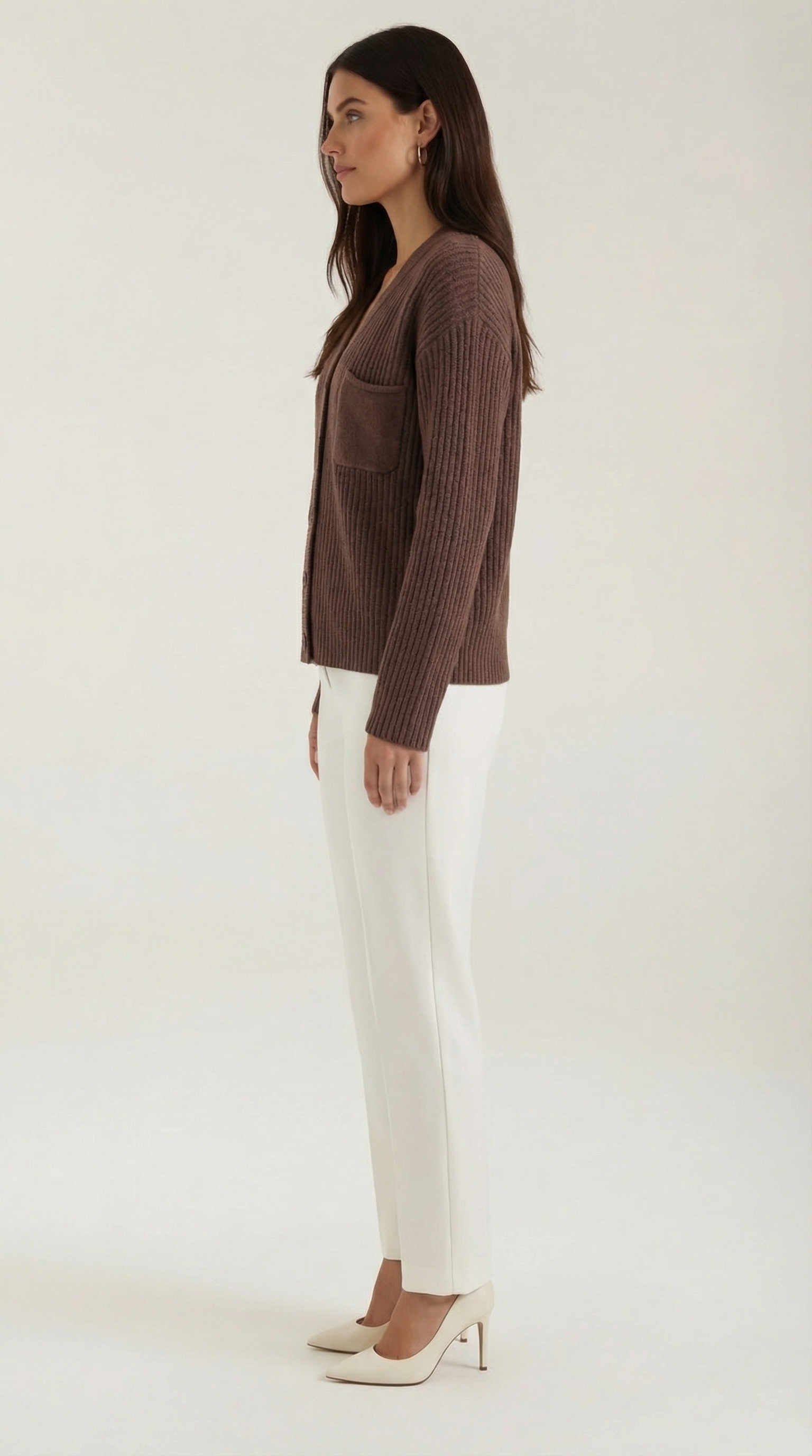 Women's Elegant Button Knit Cardigan | Oversized