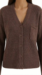 Women's Elegant Button Knit Cardigan | Oversized