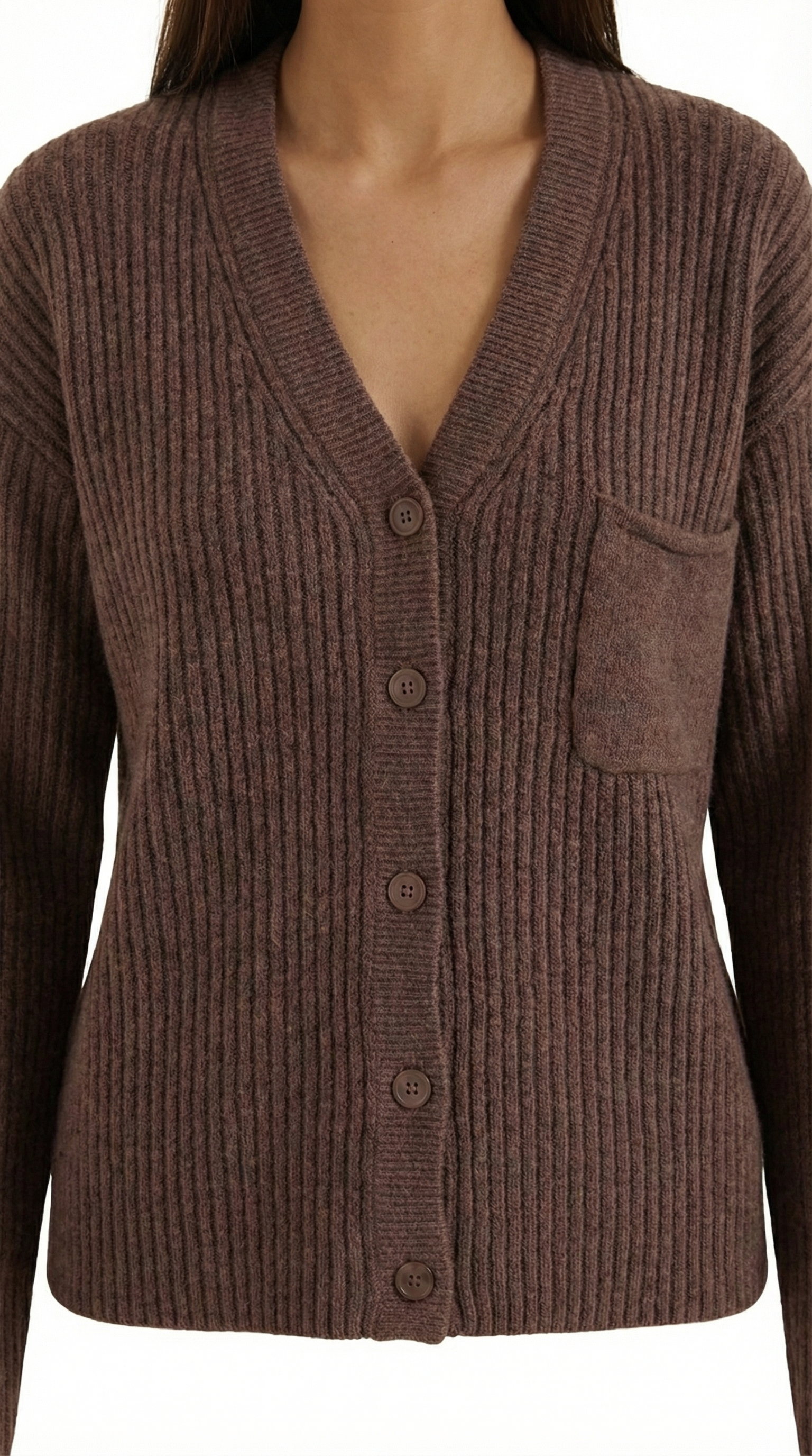 Women's Elegant Button Knit Cardigan | Oversized