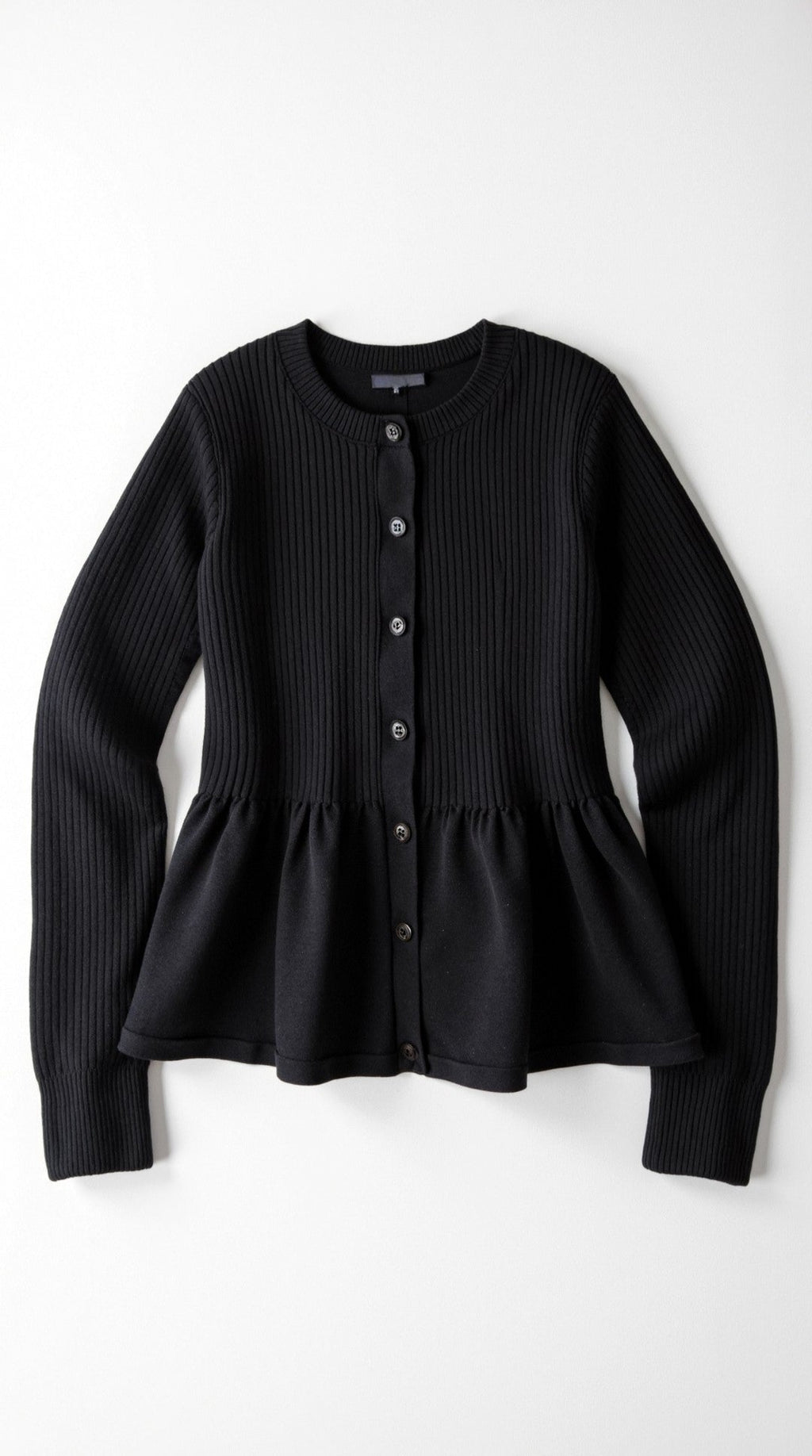 Women's Peplum Elegant Cardigan | Button Closure