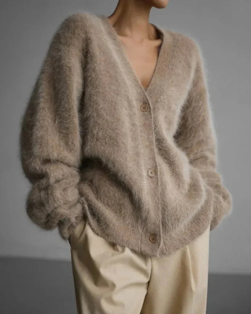 Women's Button Down Warm Cardigan | V-Neck