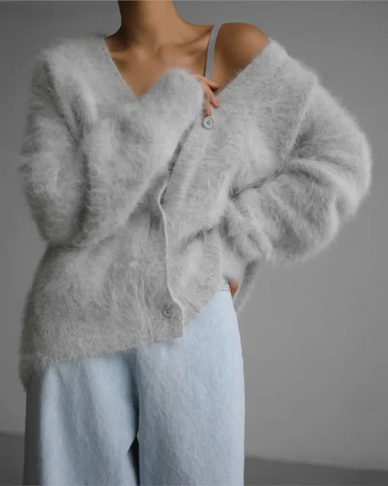 Women's Button Down Warm Cardigan | V-Neck