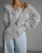 Women's Button Down Warm Cardigan | V-Neck