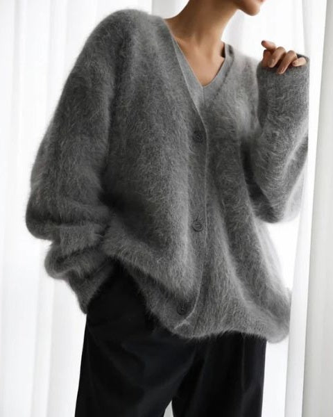 Women's Button Down Warm Cardigan | V-Neck