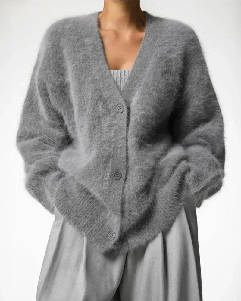 Women's Button Down Warm Cardigan | V-Neck