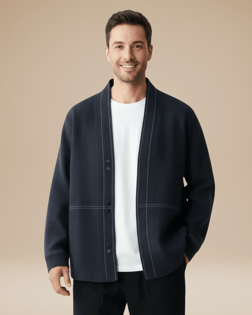 Men's Button-Front Knit Cardigan | Stylish