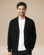 Men's Button-Front Knit Cardigan | Stylish