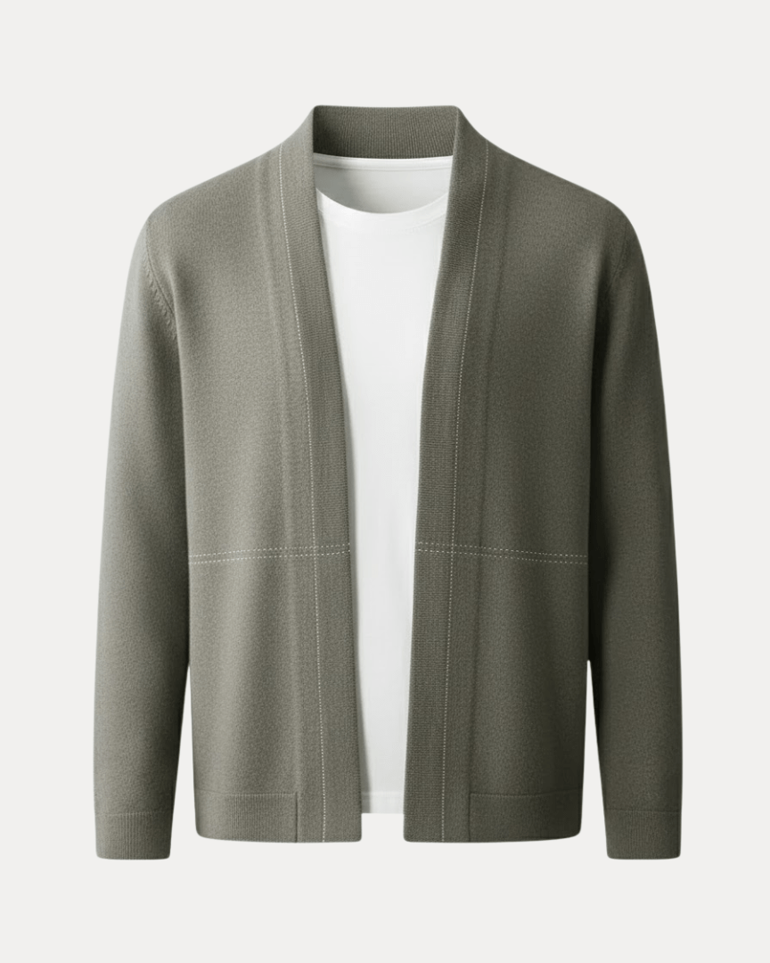 Men's Button-Front Knit Cardigan | Stylish