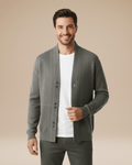 Men's Button-Front Knit Cardigan | Stylish