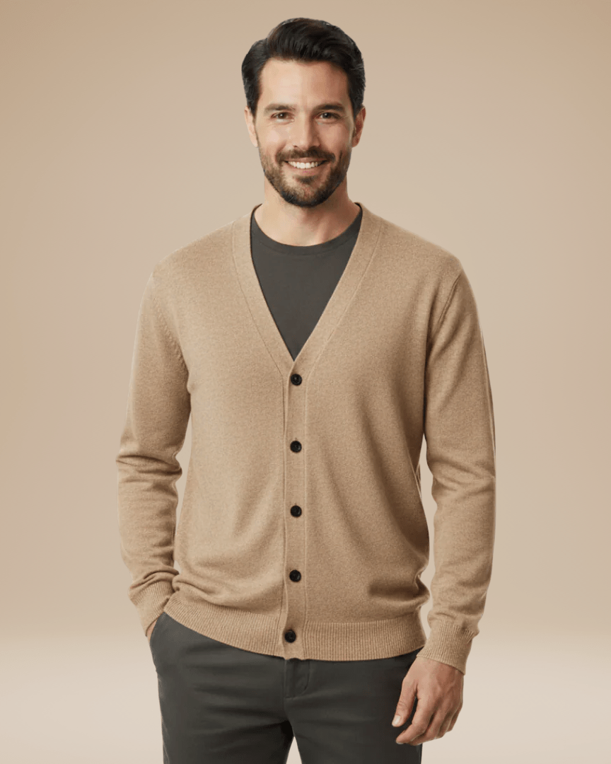 Men's Button-Front Knit Cardigan | Winter