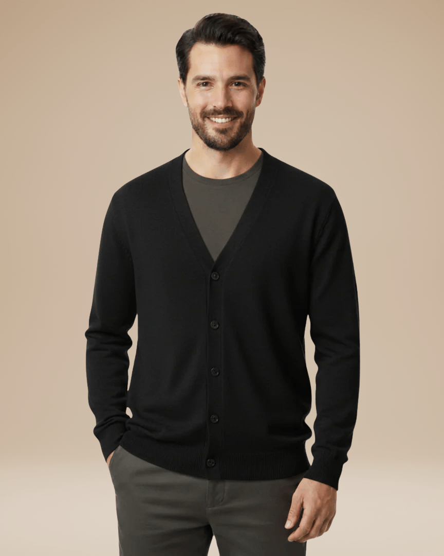Men's Button-Front Knit Cardigan | Winter