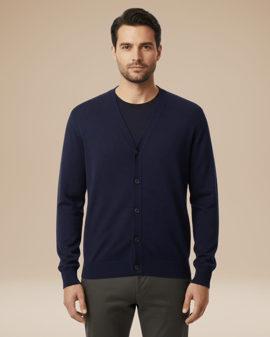 Men's Button-Front Knit Cardigan | Winter