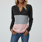 Women’s Split Neck Sweater | Casual