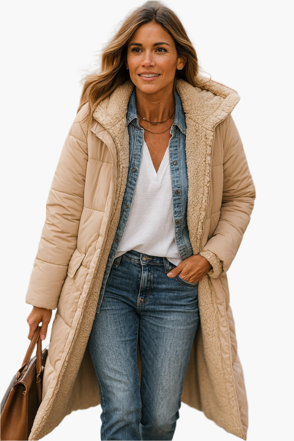 Women's Winter Zip Up Puffer Jacket | Hooded