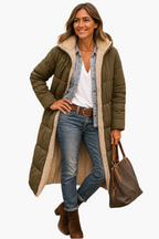 Women's Winter Zip Up Puffer Jacket | Hooded