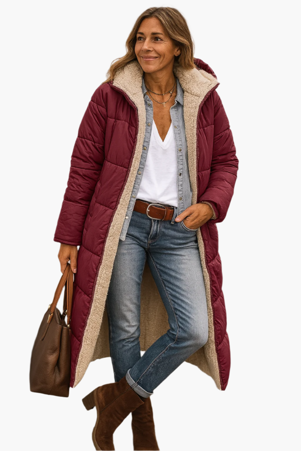 Women's Winter Zip Up Puffer Jacket | Hooded