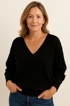Women's Knit V-Neck Sweater | Fall
