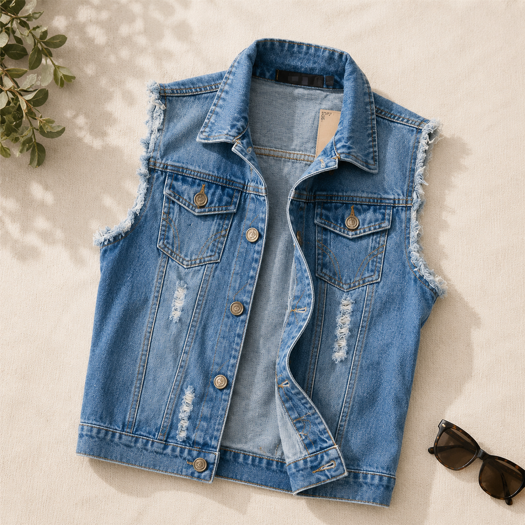 Men's Casual Button Up Vest | Sleeveless