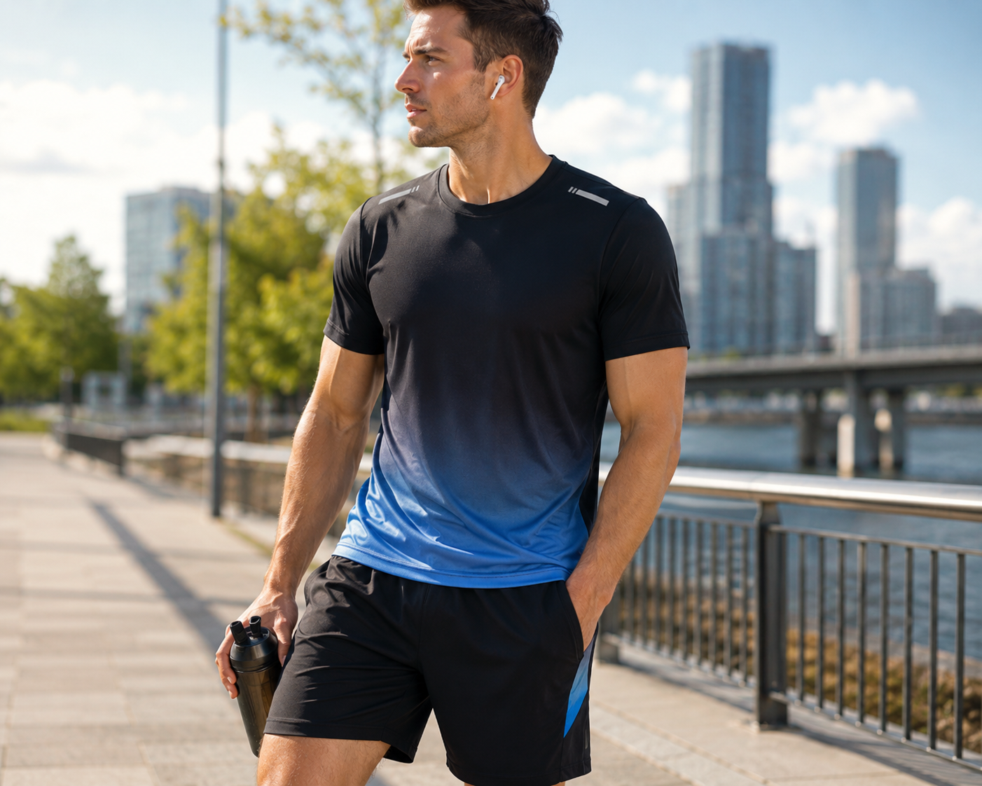 Men's Activewear T-Shirt and Shorts Set | Matching
