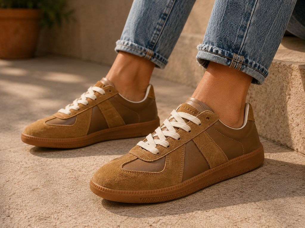 Men's Lace-Up Sneakers | Flat