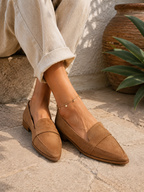 Women's Casual Slip On Work Loafers | Pointed Toe