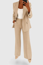 Women's Elegant Two-Piece Suit Set | Blazer and Trouser