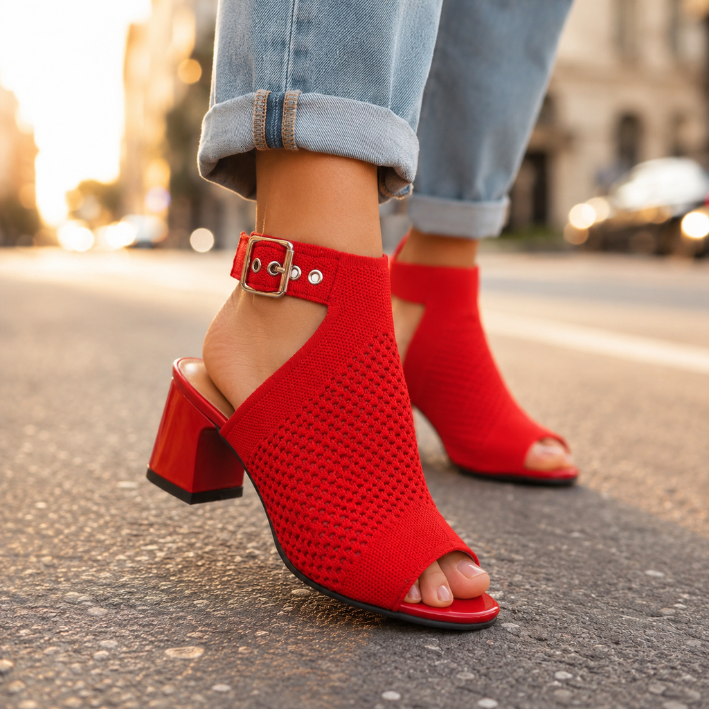 Women's Peep Toe Ankle Strap Sandals | Stylish