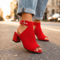 Women's Peep Toe Ankle Strap Sandals | Stylish