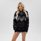 Women’s Printed Crew Neck Sweater | Long Sleeve