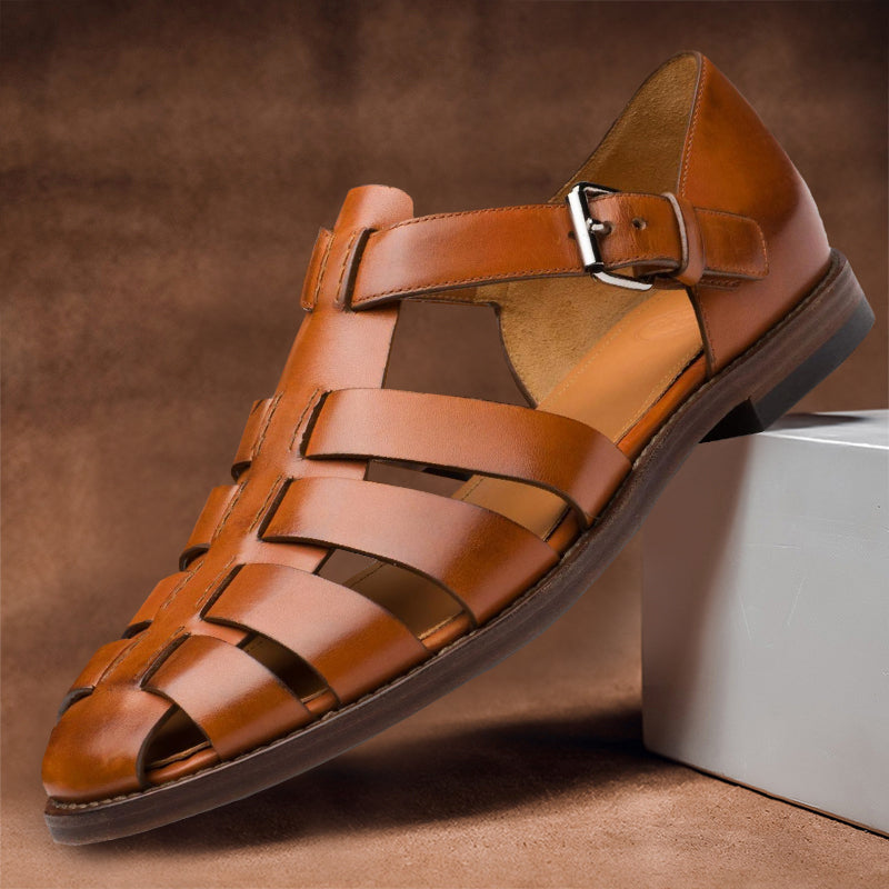 Men's Elegant Fisherman Sandals | Adjustable Strap