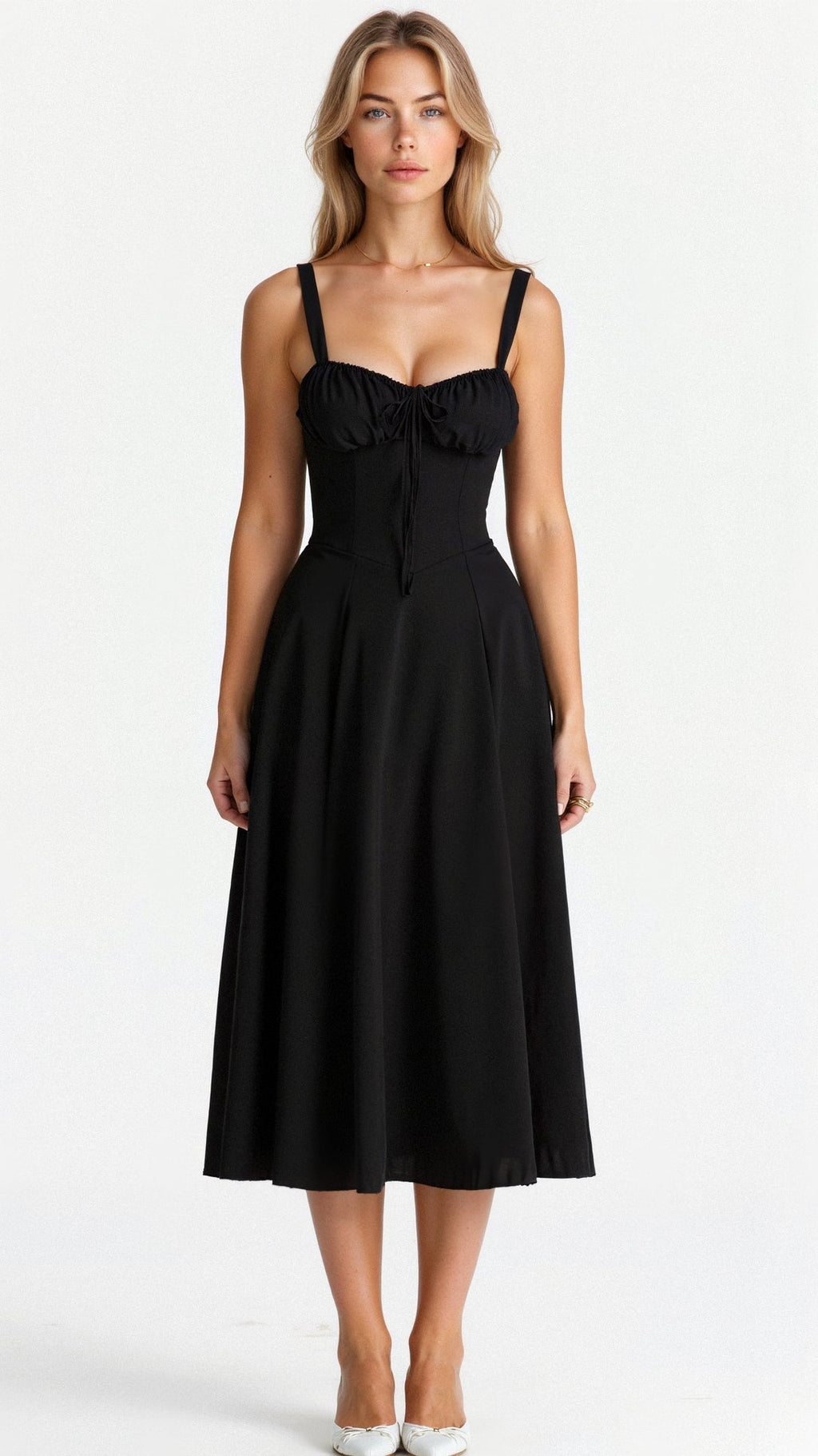 Women's Floral Print Slip Corset Dress | Midi