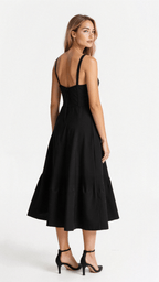 Women's Floral Print Slip Corset Dress | Midi