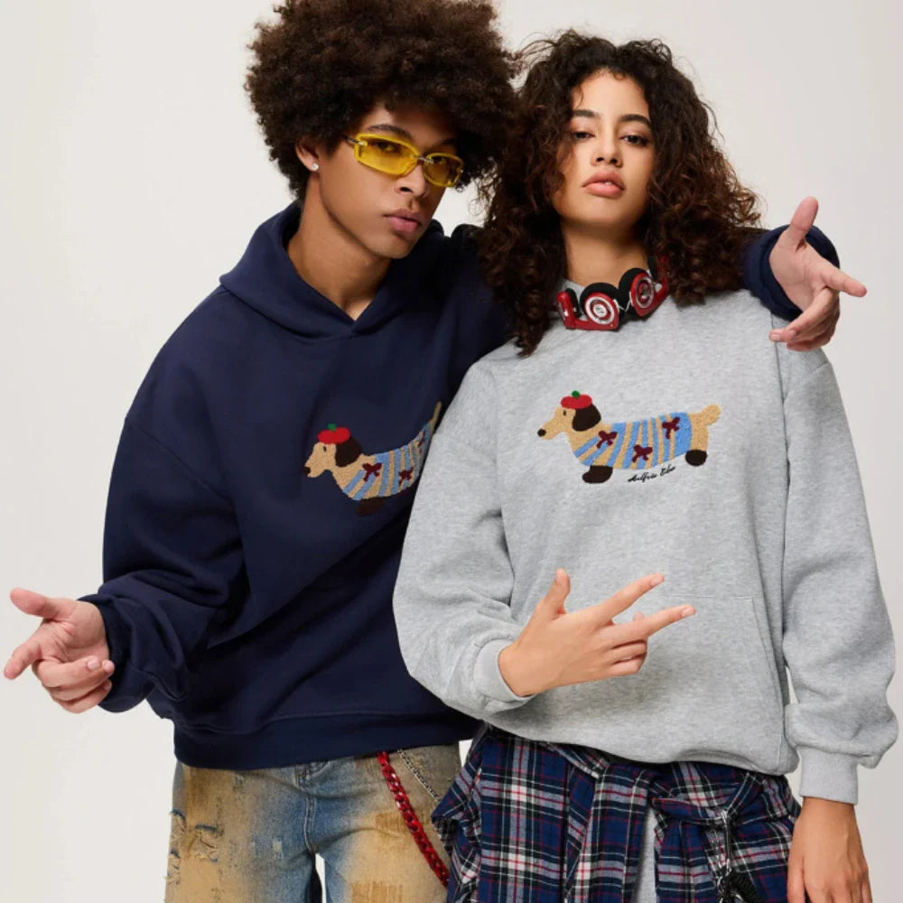 Women's Winter Embroided Hoodie | Oversized