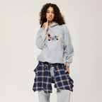 Women's Winter Embroided Hoodie | Oversized
