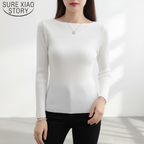 Women’s Ribbed Boat Neck Sweater | Fitted