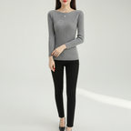 Women’s Ribbed Boat Neck Sweater | Fitted