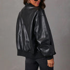 Women's Oversized Winter Bomber Jacket | Zip Up