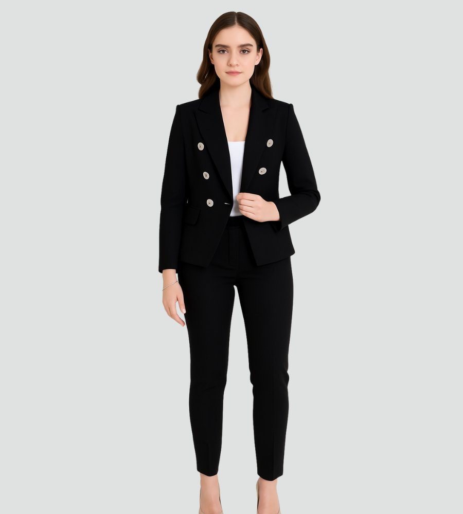 Women's Formal Suit Set | Double-Breasted