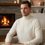 Men’s Knit Turtleneck Sweater | Fall