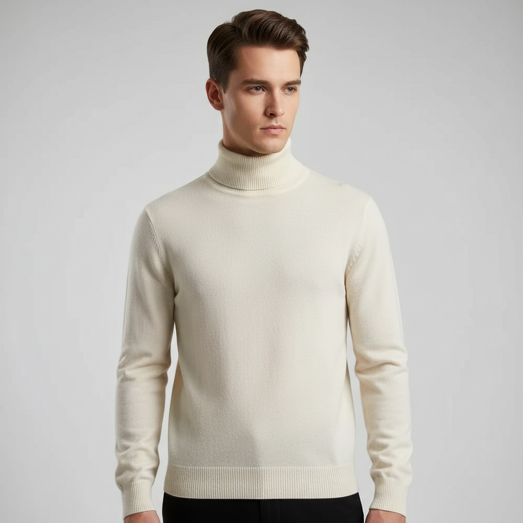 Men’s Knit Turtleneck Sweater | Fall