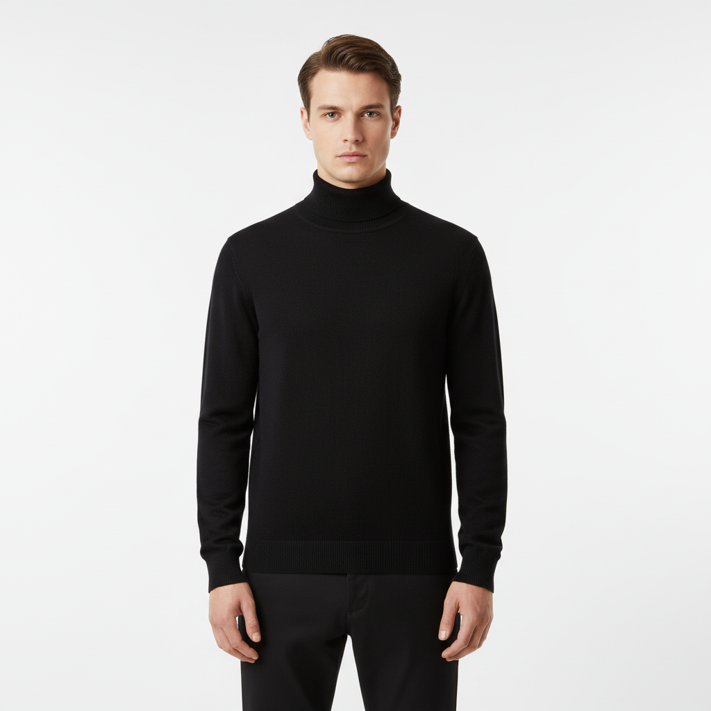 Men’s Knit Turtleneck Sweater | Fall