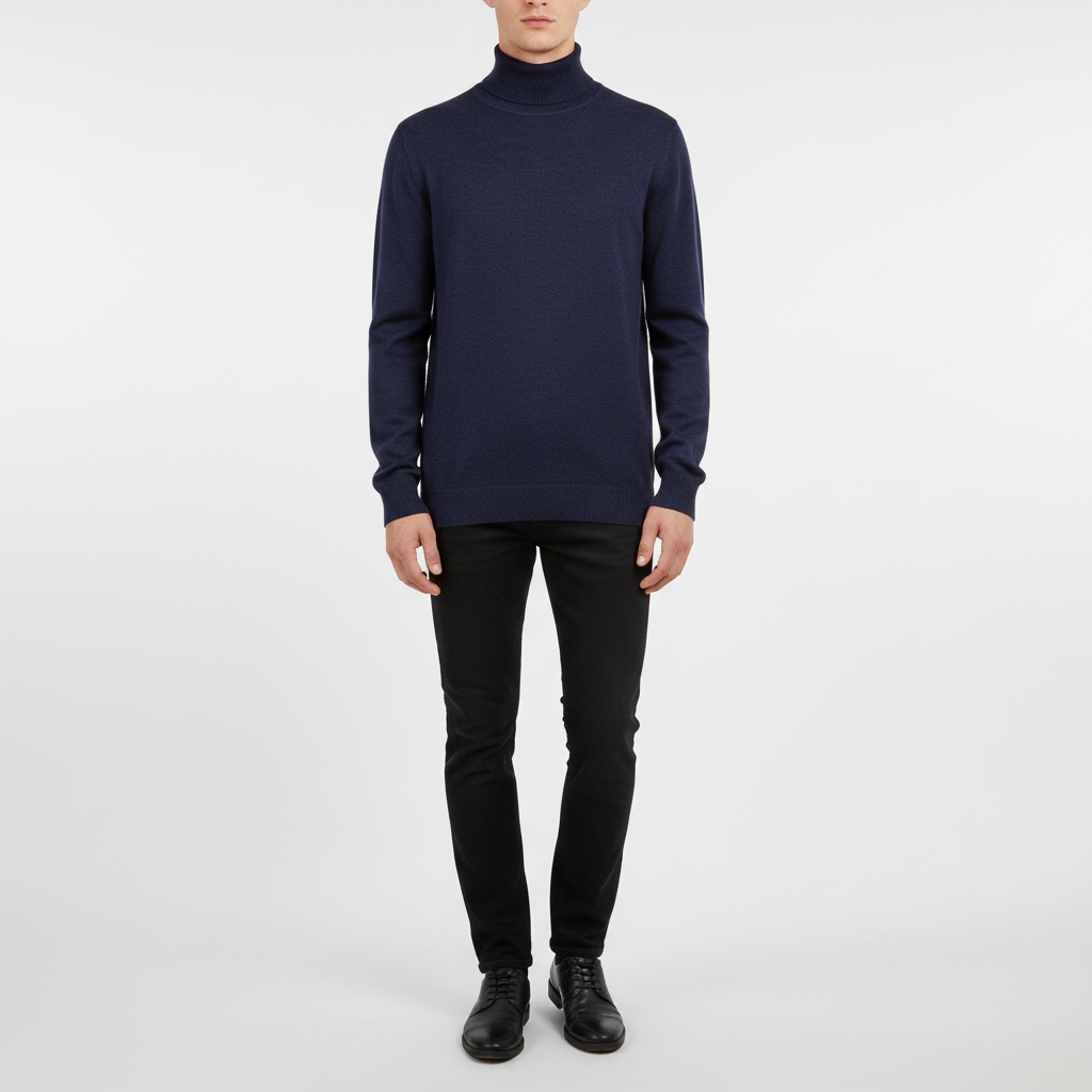 Men’s Knit Turtleneck Sweater | Fall