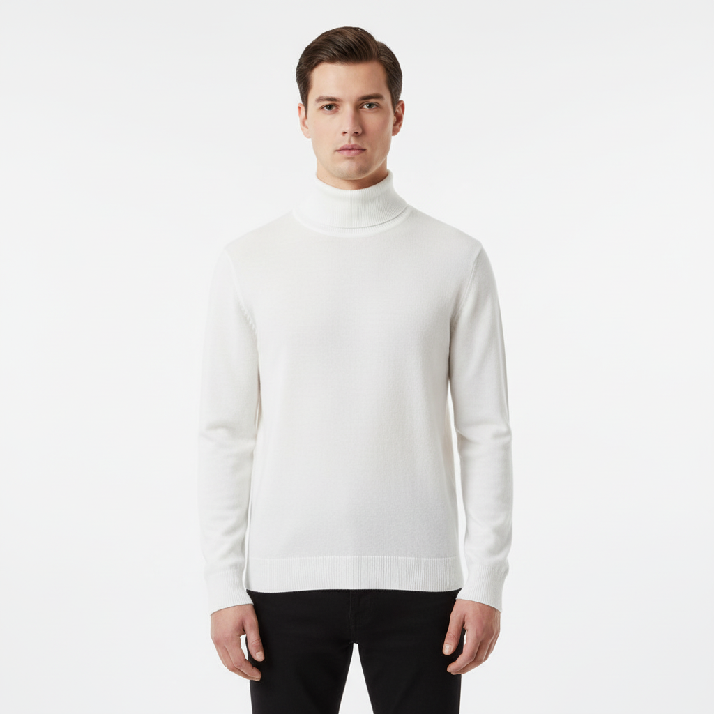 Men’s Knit Turtleneck Sweater | Fall