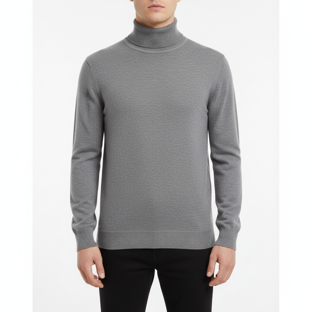 Men’s Knit Turtleneck Sweater | Fall