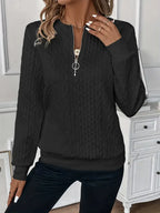 Women's Winter Quarter Zip Sweater | Knit