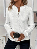Women's Winter Quarter Zip Sweater | Knit