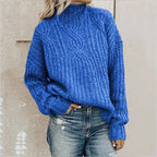Women's Chunky Knit Mock Neck Sweater | Winter