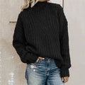 Women's Chunky Knit Mock Neck Sweater | Winter