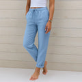 Women's Slim Fit Summer Trousers | Drawstring